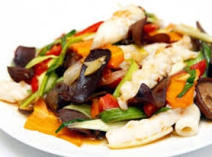 Nấm Xào Hải Sản